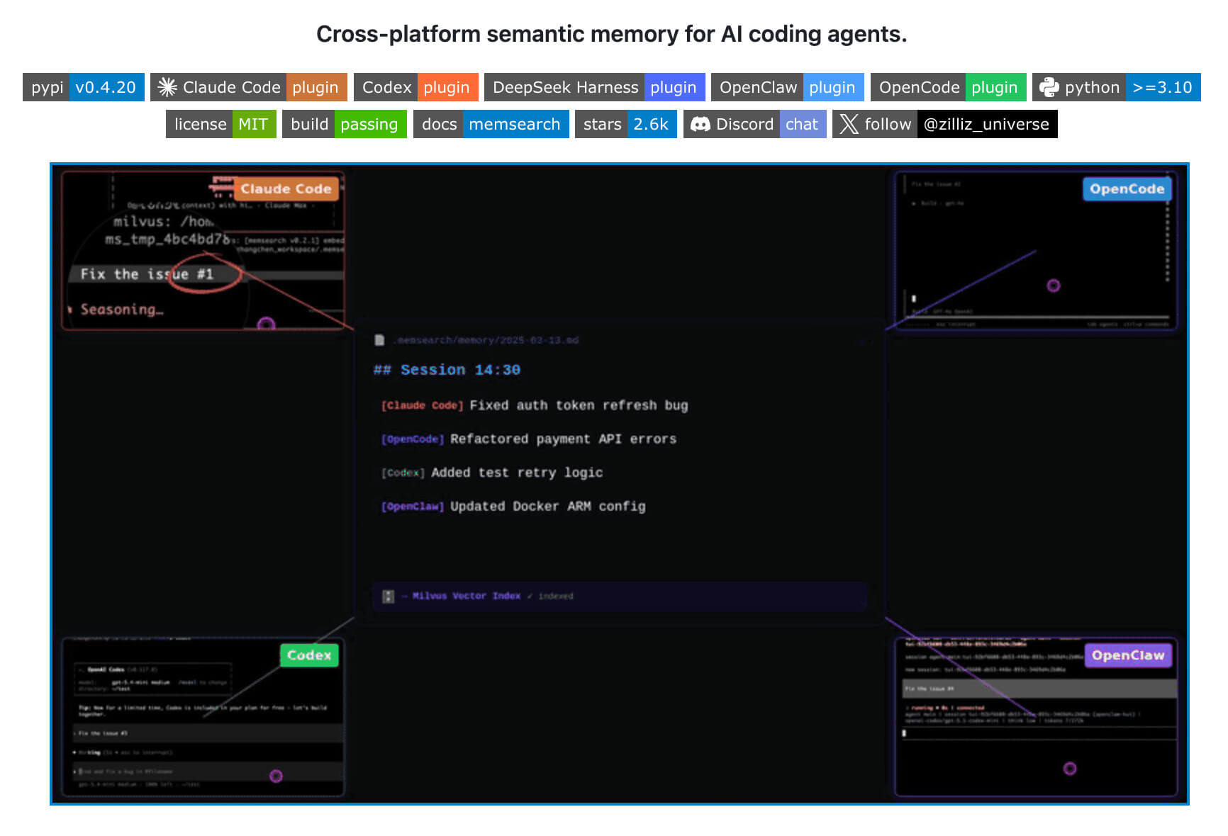 memsearch repository screenshot